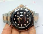 The Oyster Perpetual Rolex Yachtmaster replica watch 2-Tone Rose gold 40mm